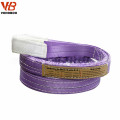 CE 100% polyester double plis sangles de sangle de ceinture de levage pour les grues